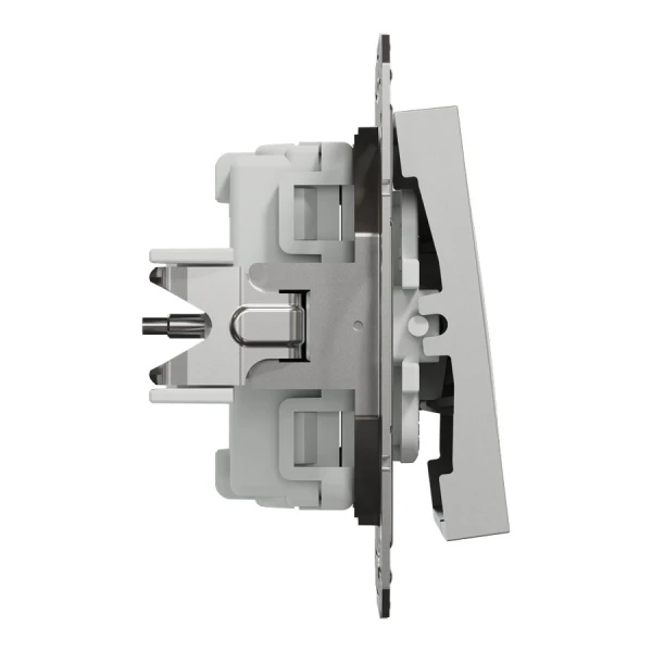 Вимикач трьохклавішний, алюмінієвий Asfora EPH2100161 Schneider Electric - Фото 3
