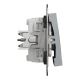 Вимикач трьохклавішний, сталевий Asfora EPH2100162 Schneider Electric