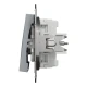 Вимикач трьохклавішний, сталевий Asfora EPH2100162 Schneider Electric