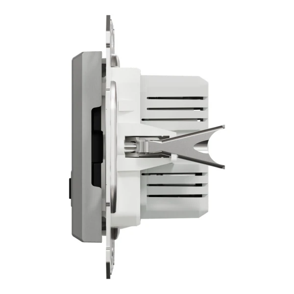USB розетка тип А+С 2,4А або 2х1,2А, алюмінієвий Asfora EPH2700361 Schneider Electric - Фото 4