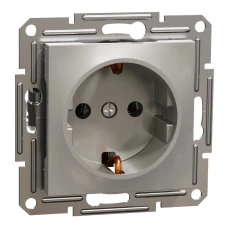 Schneider Electric Asfora EPH2900169. Розетка з заземленням, бронзовий