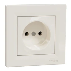 Schneider Electric Asfora EPH3000123. Розетка без заземлення, кремовий