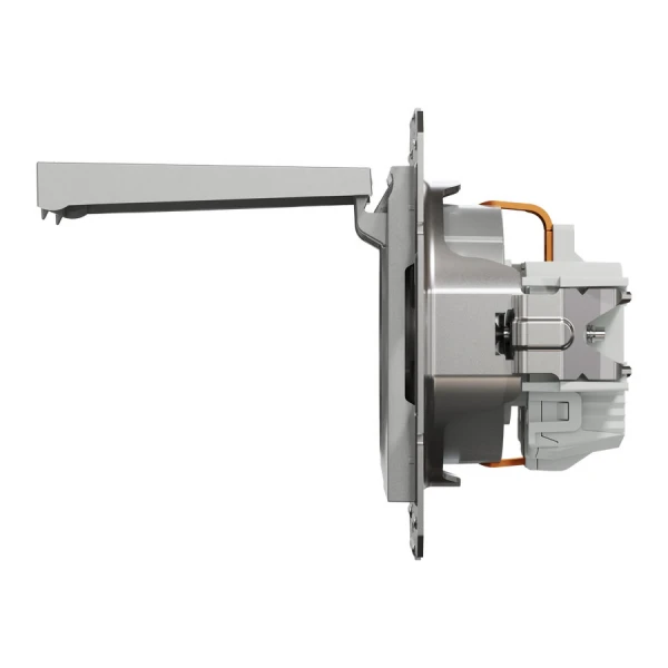 Розетка з кришкою з заземленням, алюмінієвий Asfora EPH3100161 Schneider Electric - Фото 4