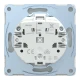D-life розетка з/к і шторкою, білий лотос Merten MTN2300-6035 Schneider Electric