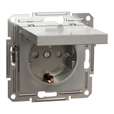 Schneider Electric Asfora EPH3100169. Розетка з кришкою з заземленням, бронзовий