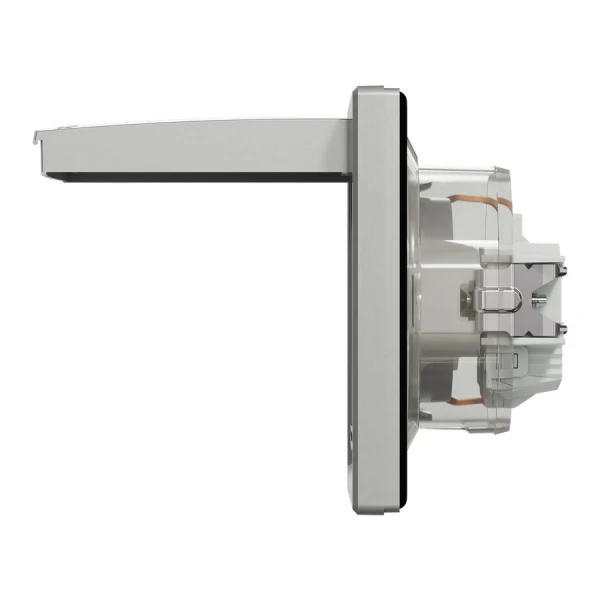 Розетка IP44 з кришкою, з заземленням, з захисними шторками, алюмінієвий Asfora EPH3100361 Schneider Electric - Фото 4