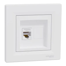 Schneider Electric Asfora EPH4300121. Розетка комп'ютерна, RJ45, кат.5е, UTP, білий