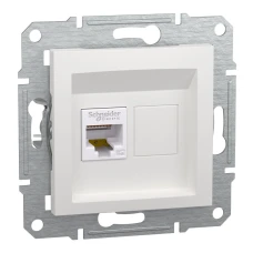 Schneider Electric Asfora EPH4370121. Розетка комп'ютерна, RJ45, кат.5е, UTP, без рамки, білий