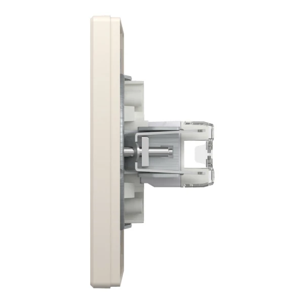 Розетка комп'ютерна, RJ45, кат.5е, UTP, подвійна, кремовий Asfora EPH4400123 Schneider Electric - Фото 4