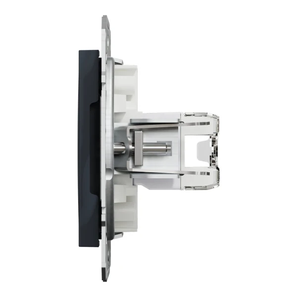 Розетка комп'ютерна, RJ45, кат.5е, UTP, подвійна, антрацитовий Asfora EPH4400171 Schneider Electric - Фото 4