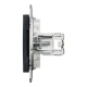 Розетка комп'ютерна, RJ45, кат.5е, UTP, подвійна, антрацитовий Asfora EPH4400171 Schneider Electric
