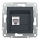Розетка комп'ютерна, RJ45, кат.6, UTP, антрацитовий Asfora EPH4700171 Schneider Electric