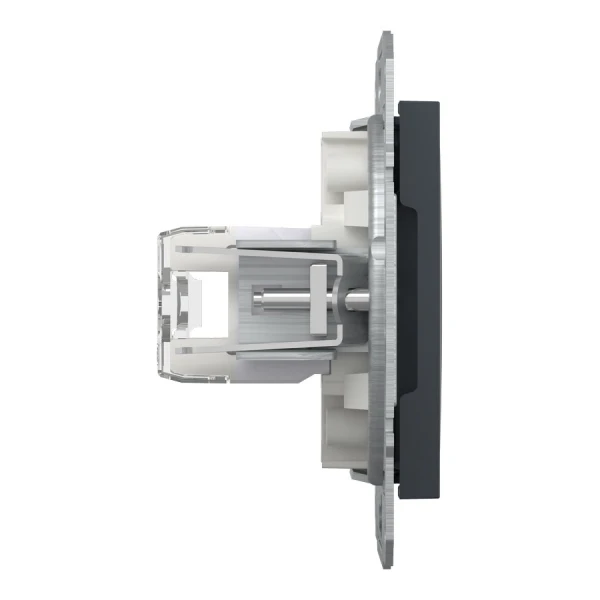 Розетка комп'ютерна, RJ45, кат.6, UTP, антрацитовий Asfora EPH4700171 Schneider Electric - Фото 3