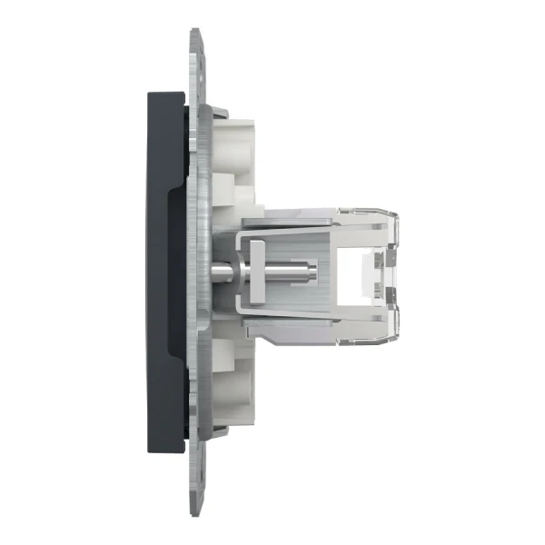 Розетка комп'ютерна, RJ45, кат.6, UTP, антрацитовий Asfora EPH4700171 Schneider Electric - Фото 4