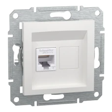 Schneider Electric Asfora EPH4770121. Розетка комп'ютерна, RJ45, кат.6, UTP, без рамки, білий