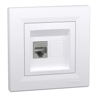 Schneider Electric Asfora EPH5000121. Розетка комп'ютерна, RJ45, кат.5е, STP, білий