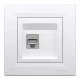 Розетка комп'ютерна, RJ45, кат.5е, STP, білий Asfora EPH5000121 Schneider Electric