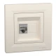 Розетка комп'ютерна, RJ45, кат.5е, STP, кремовий Asfora EPH5000123 Schneider Electric