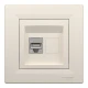 Розетка комп'ютерна, RJ45, кат.5е, STP, кремовий Asfora EPH5000123 Schneider Electric