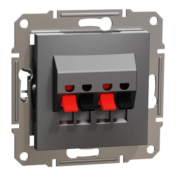 Аудіорозетка, антрацитовий Asfora EPH5700171 Schneider Electric - Фото 1