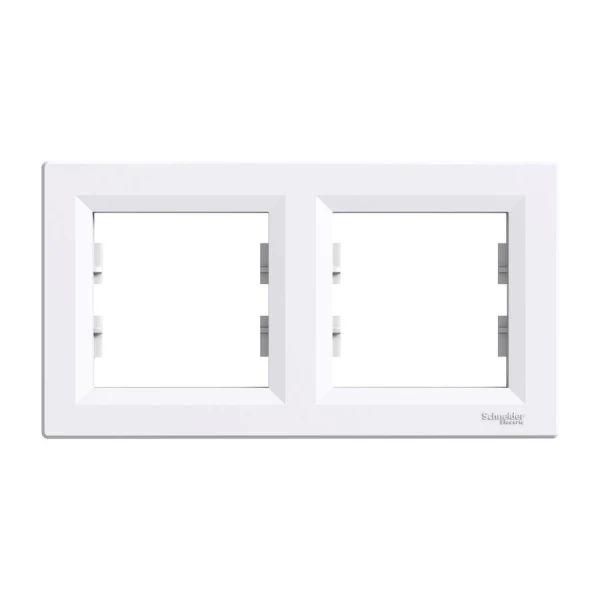 Рамка 2-постова, горизонтальна, білий Asfora EPH5800221 Schneider Electric