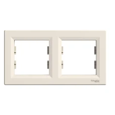 Schneider Electric Asfora EPH5800223. Рамка 2-постова, горизонтальна, кремовий