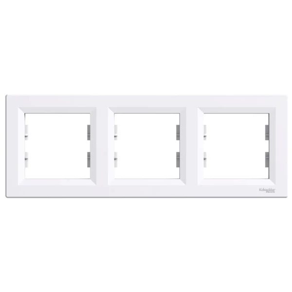 Рамка 3-постова, горизонтальна, білий Asfora EPH5800321 Schneider Electric