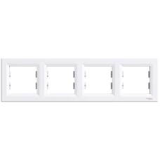 Schneider Electric Asfora EPH5800421. Рамка 4-постова, горизонтальна, білий