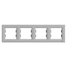 Schneider Electric Asfora EPH5800461. Рамка 4-постова, горизонтальна, алюмінієвий