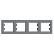 Schneider Electric Asfora EPH5800462. Рамка 4-постова, горизонтальна, сталевий