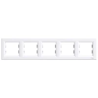 Schneider Electric Asfora EPH5800521. Рамка 5-постова, горизонтальна, білий