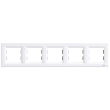 Schneider Electric Asfora EPH5800521. Рамка 5-постова, горизонтальна, білий
