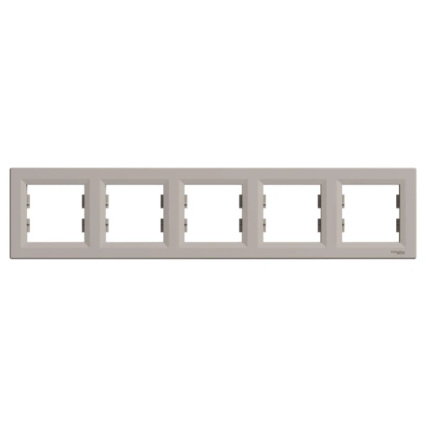 Рамка 5-постова, горизонтальна, бронзовий Asfora EPH5800569 Schneider Electric