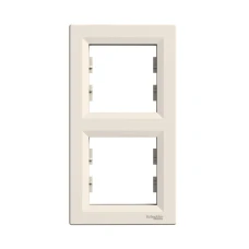 Schneider Electric Asfora EPH5810223. Рамка 2-постова, вертикальна, кремовий