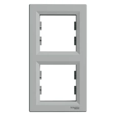 Schneider Electric Asfora EPH5810261. Рамка 2-постова, вертикальна, алюмінієвий