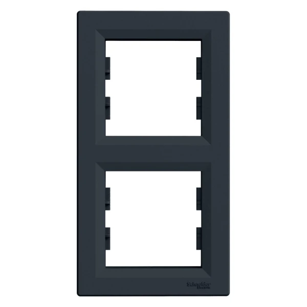 Рамка 2-постова, вертикальна, антрацитовий Asfora EPH5810271 Schneider Electric