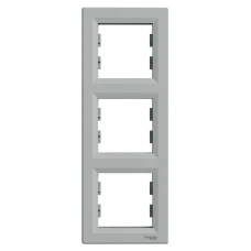 Schneider Electric Asfora EPH5810361. Рамка 3-постова, вертикальна, алюмінієвий