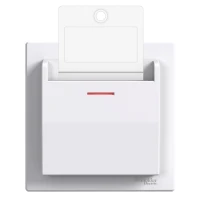 Schneider Electric Asfora EPH6200121. Картковий вимикач механічний, білий
