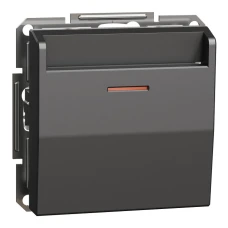 Schneider Electric Asfora EPH6200171. Картковий вимикач механічний, антрацитовий