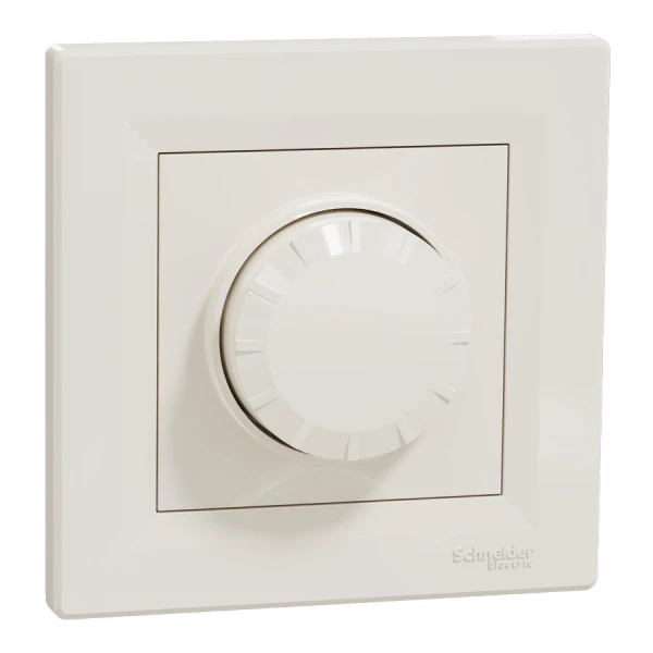 Поворотний LED димер RC 3-370 Вт, кремовий Asfora EPH6800123 Schneider Electric - Фото 1