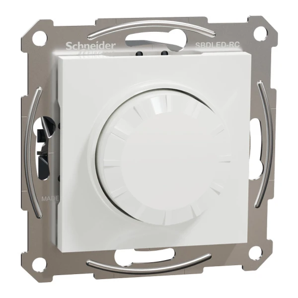 Поворотний LED димер RC 3-370 Вт, без рамки, білий Asfora EPH6870121 Schneider Electric