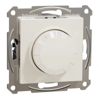 Schneider Electric Asfora EPH6870123. Поворотний LED димер RC 3-370 Вт, без рамки, кремовий