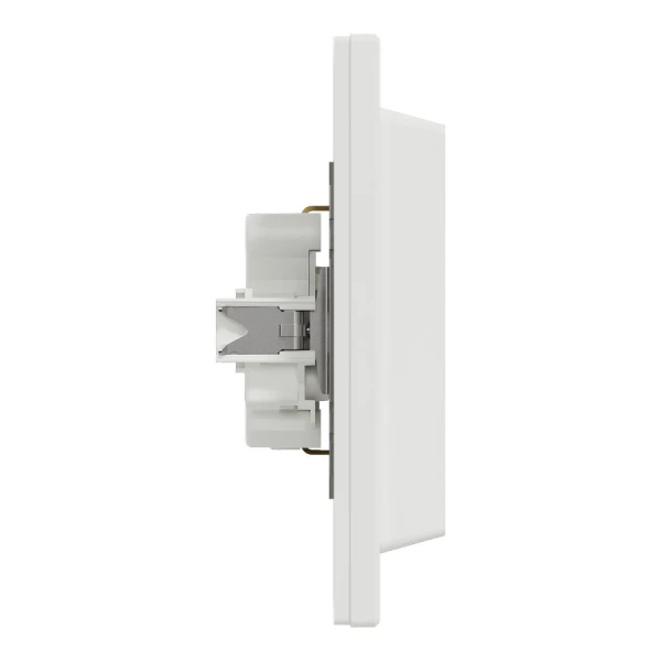 Розетка с заземленням, подвійна, білий Asfora EPH9900121 Schneider Electric - Фото 3