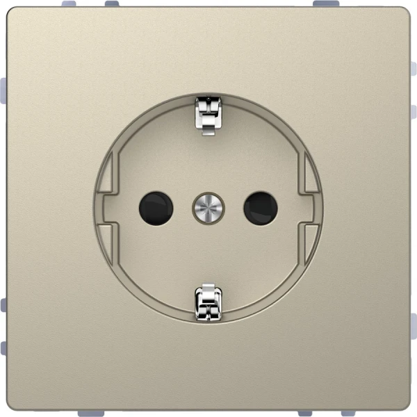 D-life розетка з/к і шторкою, сахара Merten MTN2300-6033 Schneider Electric