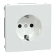 D-life розетка з/к і шторкою, білий лотос Merten MTN2300-6035 Schneider Electric