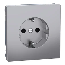 Schneider Electric Merten MTN2300-6036. D-life розетка з/к і шторкою, сталевий