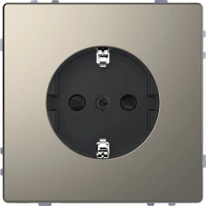 Schneider Electric Merten MTN2300-6050. D-life розетка з/к і шторкою, нікелевий