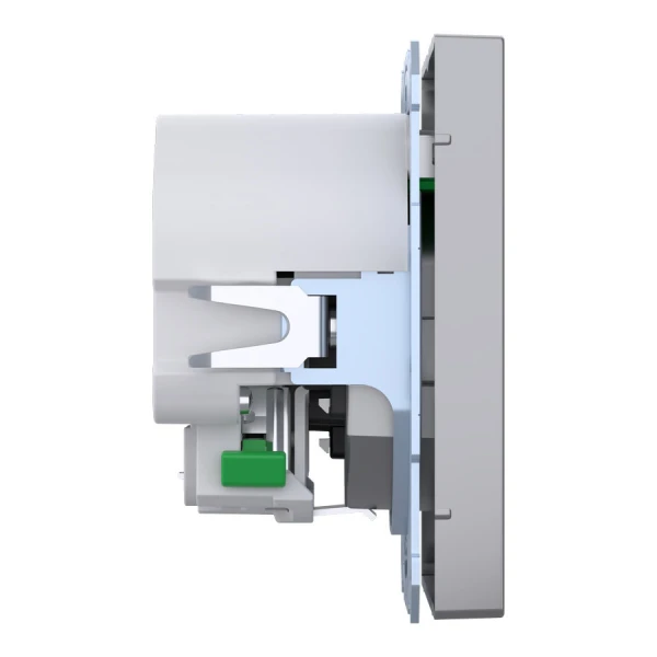 D-Life розетка з 2 USB, 3А, тип А+С, сталевий Merten MTN2367-6036 Schneider Electric - Фото 9