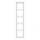 D-life рамка 5-постова, білий лотос Merten MTN4050-6535 Schneider Electric