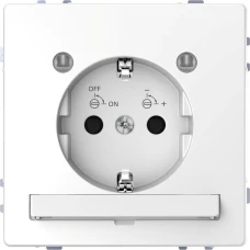 Schneider Electric Merten MTN2304-6035. D-Life розетка з/к і LED модулем, білий лотос